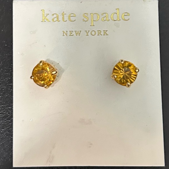 Kate Spade New York Jewelry - Kate Spade Vibrant 14k gold filled Gem Earrings